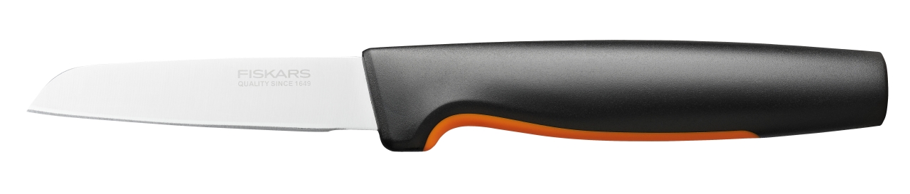 Fiskars Schälmesser gerade Klinge FUNCTIONAL FORM 26cm in Farbe Black/Orange