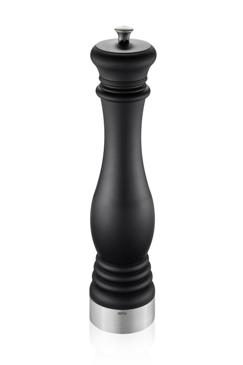 GEFU Salz- oder Pfeffermühle Flavio schwarz/silber