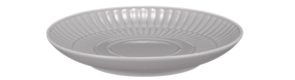 Seltmann Weiden Kombi-Untertasse klein 12cm Amina 3 Silbergrau , Schale, Suppenschüssel, Untertasse, Porzellan, Töpferei