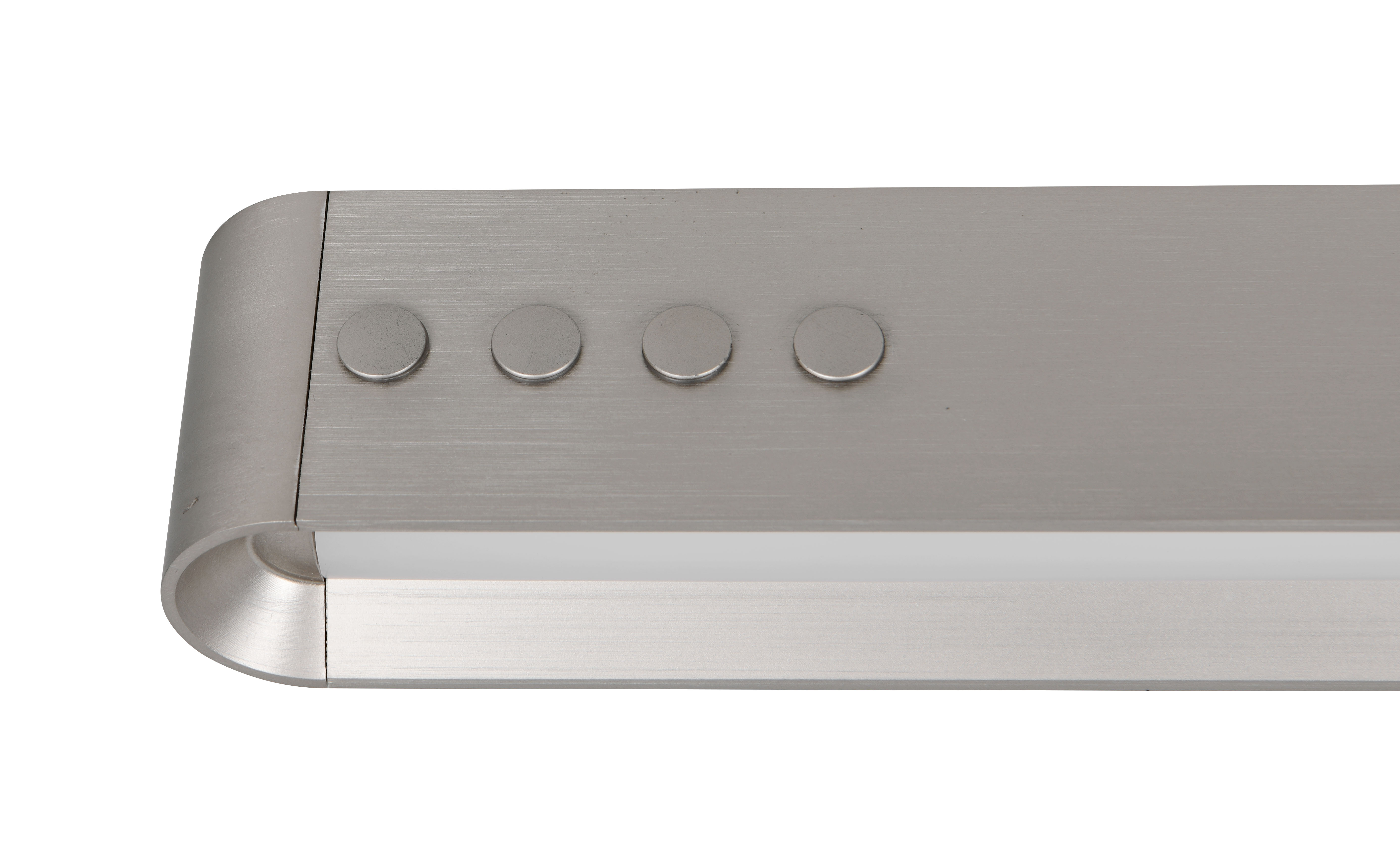 Trio LED-Pendelleuchte DONEGAL 1-flammig in Farbe Nickel matt, Kunststoff weiß, Aluminium, Elektrisches Gerät, Schalter