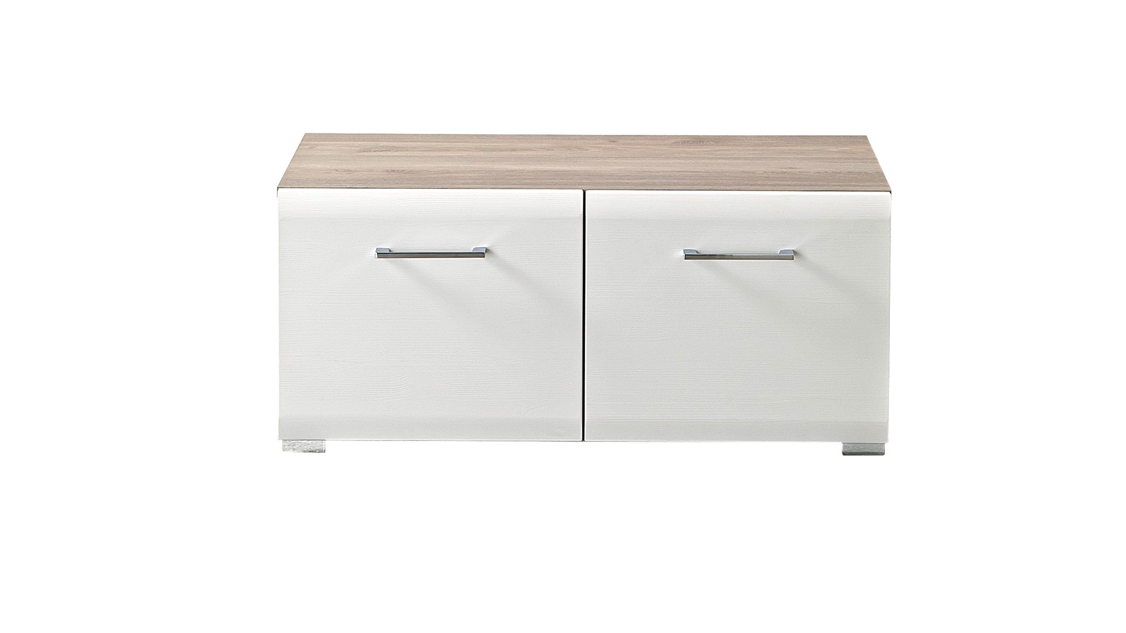Innostyle Bank FUNNY in Silbereiche/weiß MDF
