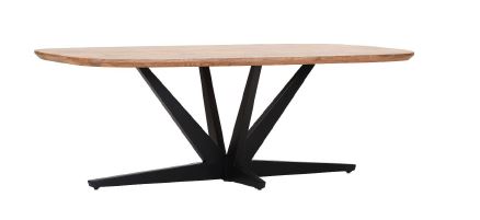 Gutmann Esstisch NORMANDY ca. 200 x 100 cm in Platte Mango massiv natur