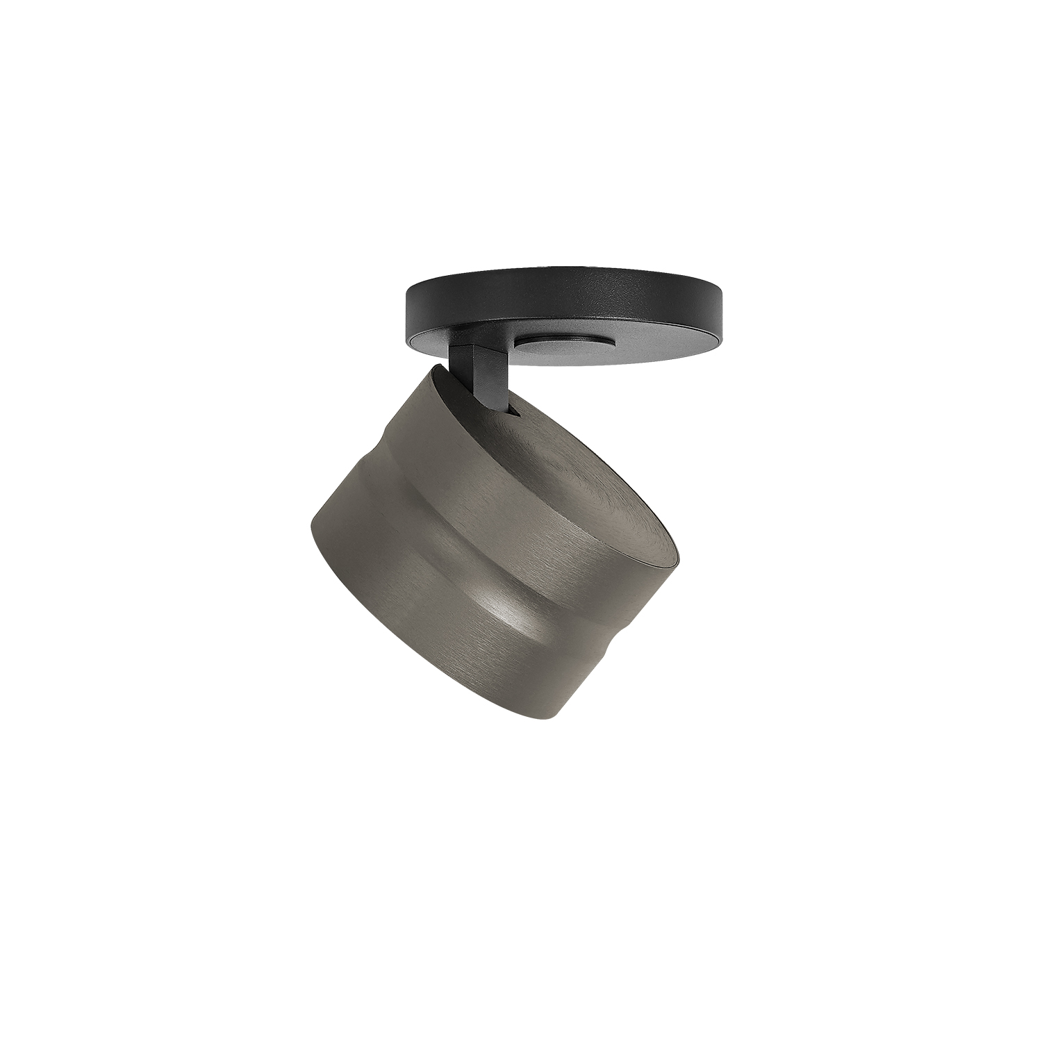 B-Leuchten LED-Deckenleuchte  Durchmesser ca. 11cm, Höhe ca. 11cm in Bronze eloxiert, Beleuchtung
