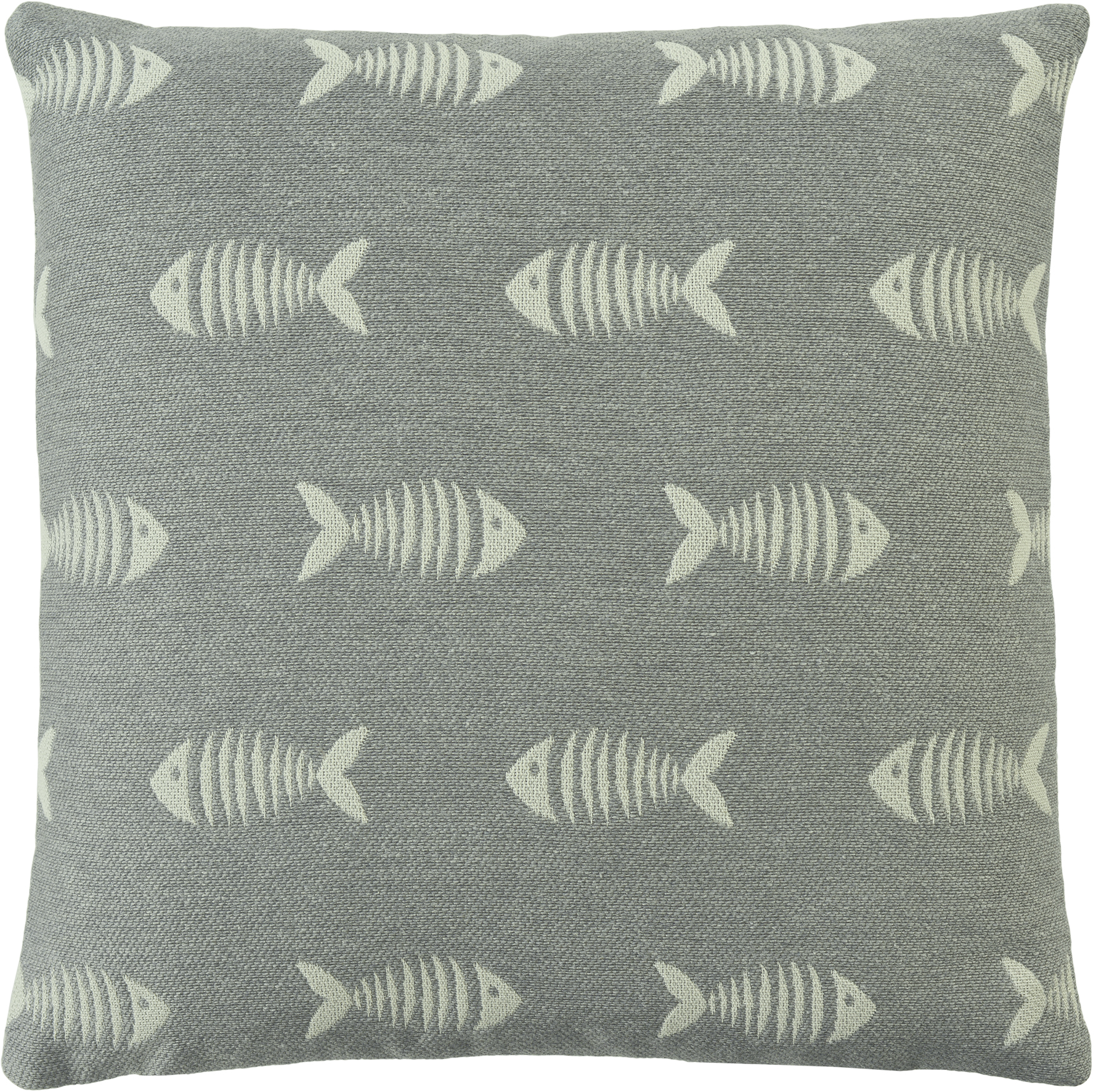Sander Kissenhülle SKINNY ca. 40 x 40cm in Farbe grey, Kissen, Dekoration für Zuhause, Fische, Leben im Meer