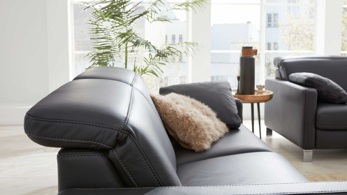 Interliving Sofa 3-sitzig IL 4054 in Leder Credo anthrazit, Moebel, Couch