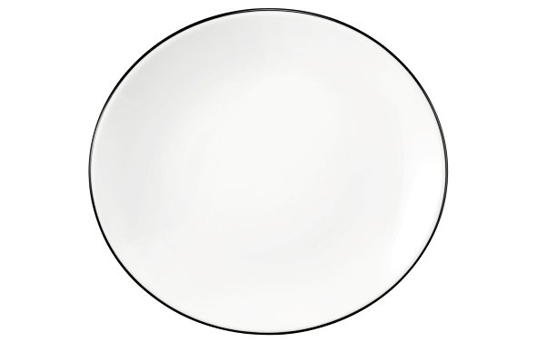Seltmann Weiden Frühstücksteller oval 5234  21 Modern Life 10826 Black Line