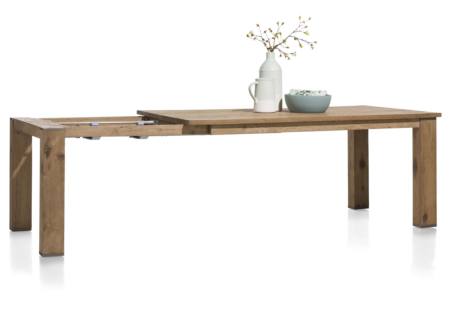 Habufa Ausziehtisch CANOVA ca. 100x77x180cm in Railway brown