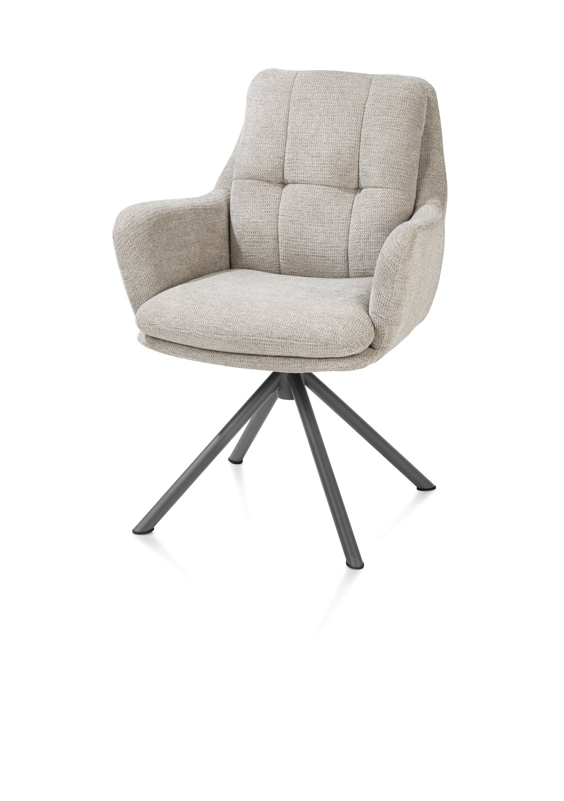 Habufa Armlehnstuhl MADELAINE ca. B64 H90 T69 cm in Stoff Vada beige, Moebel, Stuhl, Sessel