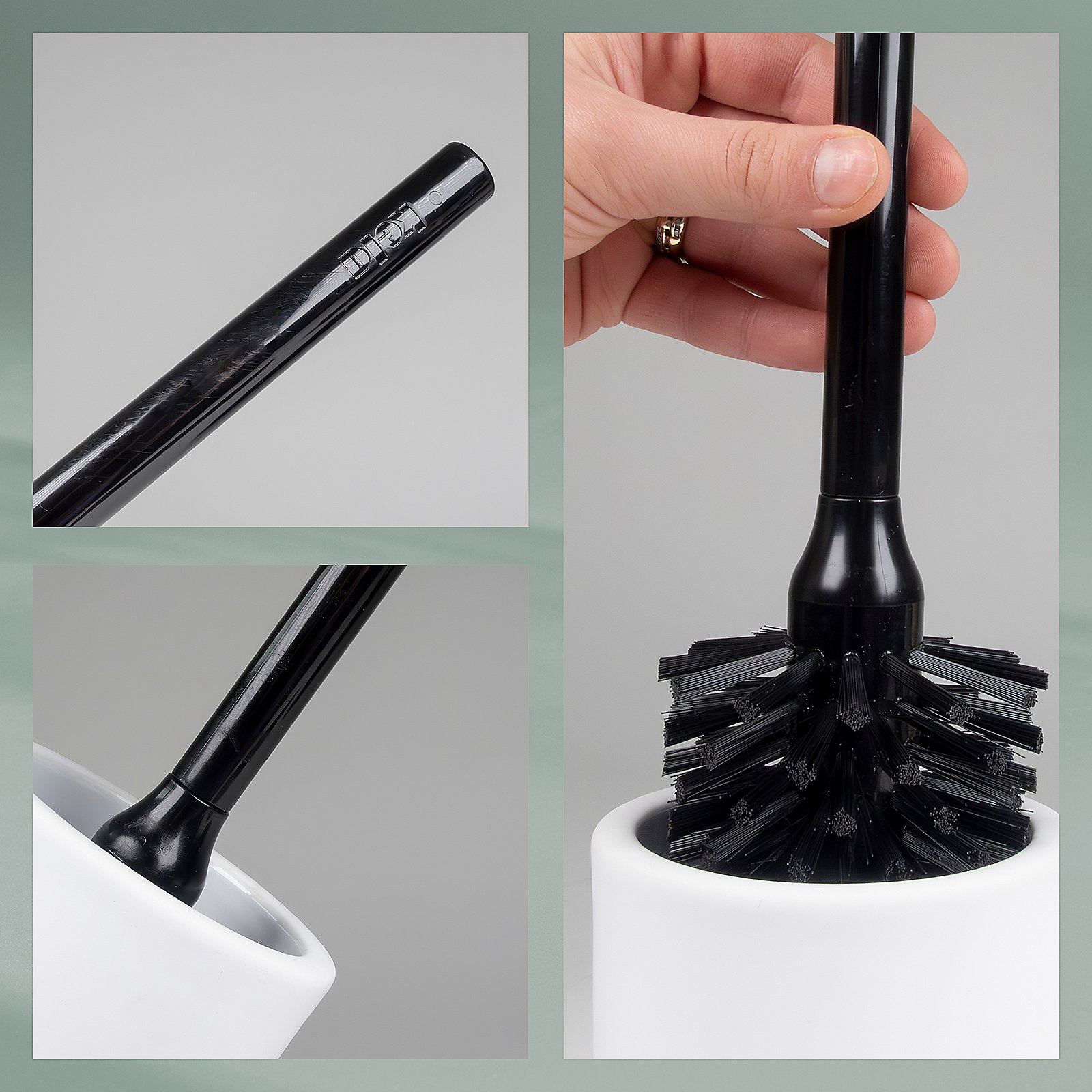 Kela WC-Garnitur Sana SANA in weiß, Pinsel, Gerät, Werkzeug, Schlagstock, Stock