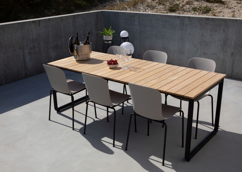 SACKit Esstisch PATIO in Farbe Teak