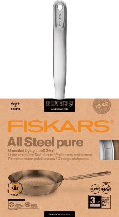 Fiskars Bratpfanne ALL STEEL 24cm