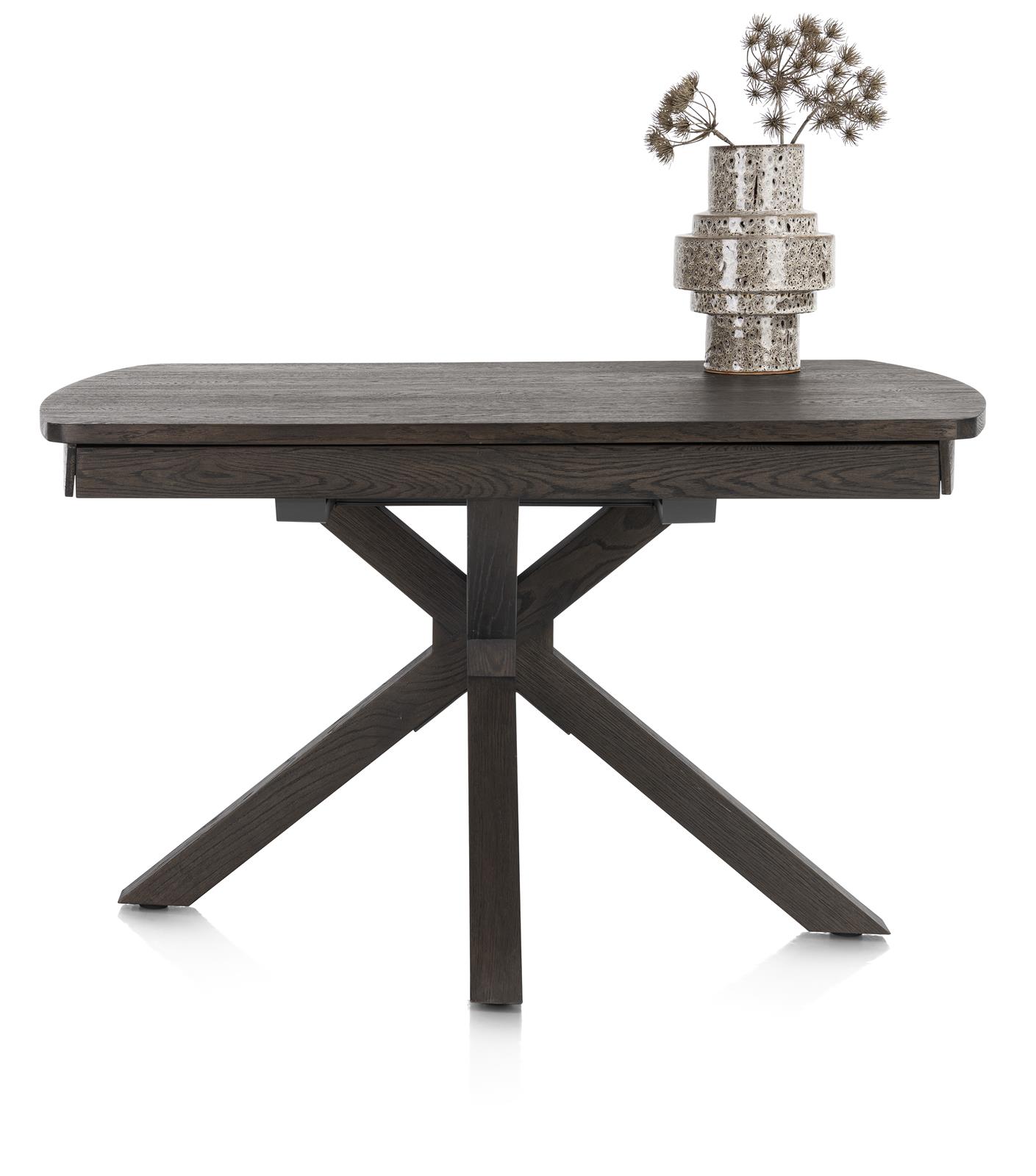 Henders & Hazel Ausziehtisch  NYON ca. B100 H77 T140 cm in Eiche furniert Basalt