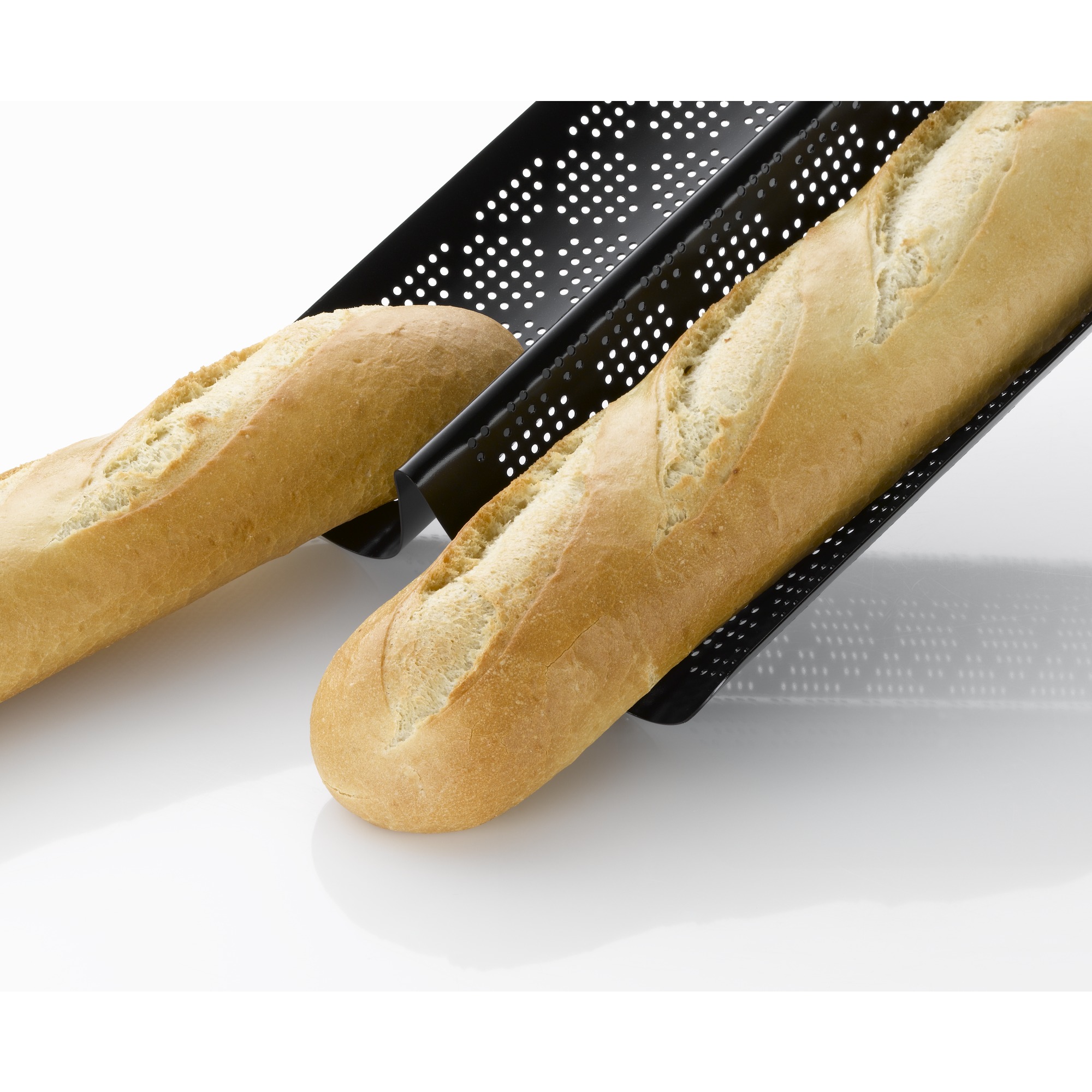 Kaiser Baguettform Inspiration perforiert in schwarz