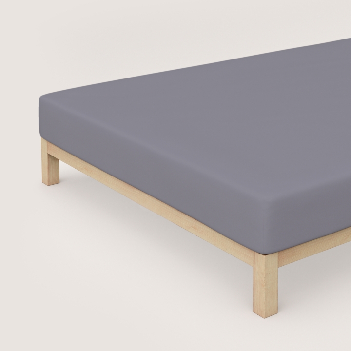 Schlafgut Pure Spannbettlaken ca. 180x200-200x220cm in Farbe Grey Mid