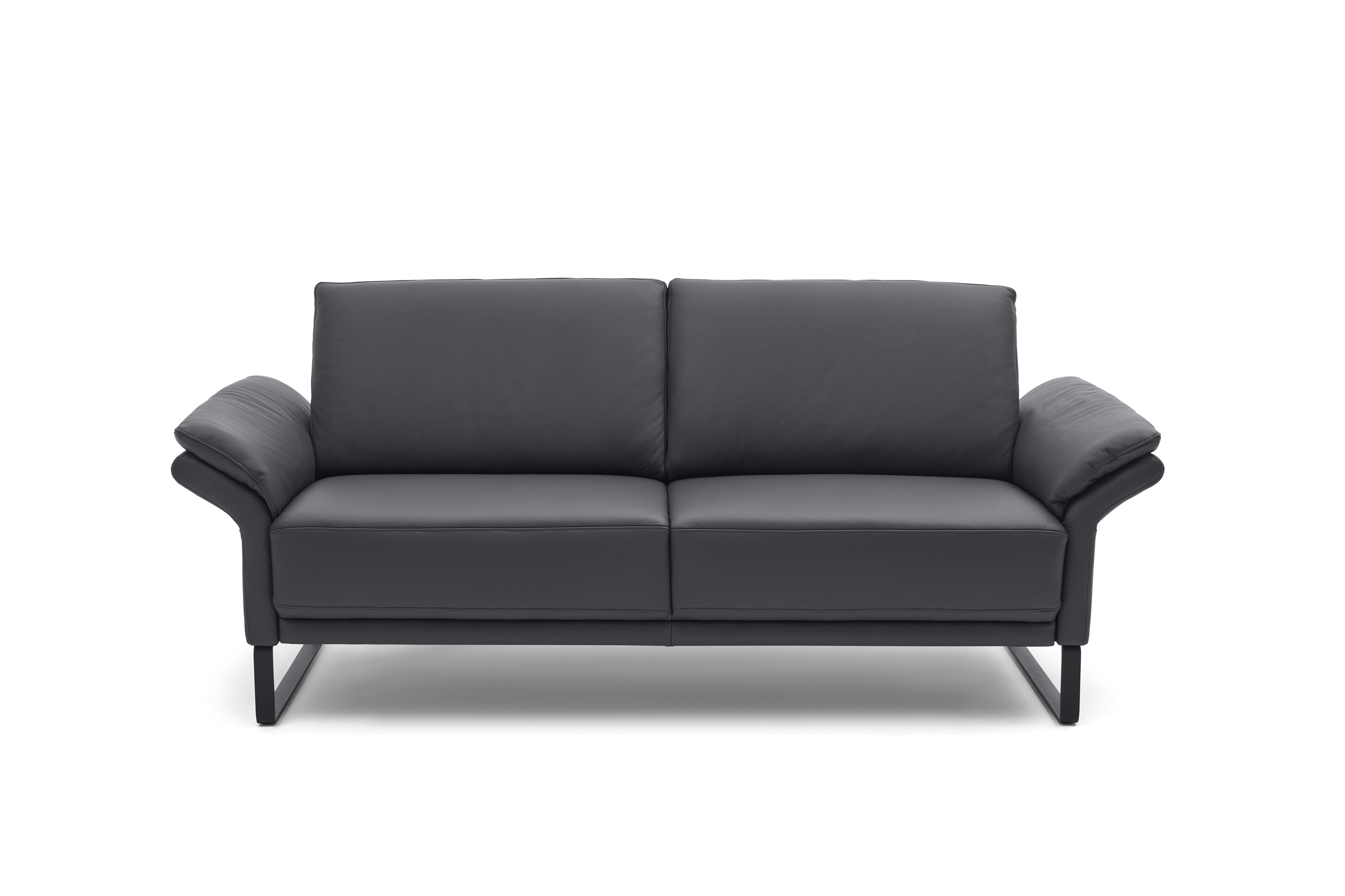 Musterring 2,5-Sitzer MR 385 in Dickleder Fango, Couch, Mobiliar, Kissen, Dekoration für Zuhause