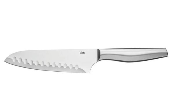 Fissler Santokumesser 16.5cm ESSENTIAL in Edelstahl, mit Kullen