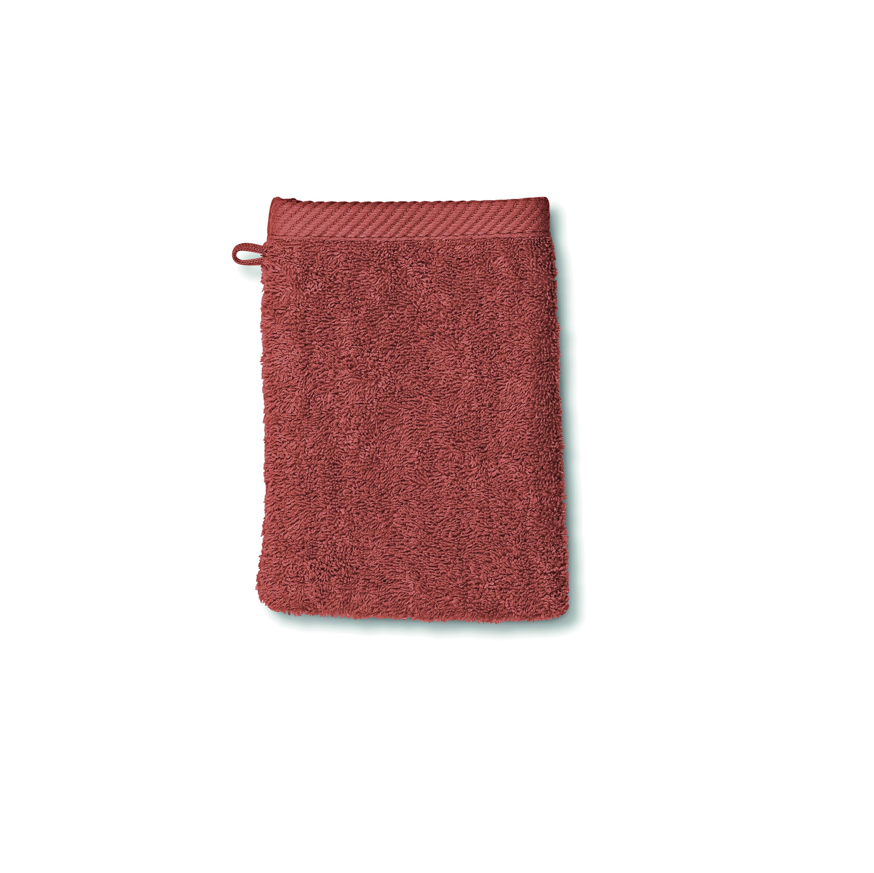 Kela  Waschhandschuh LADESSA in Farbe terra