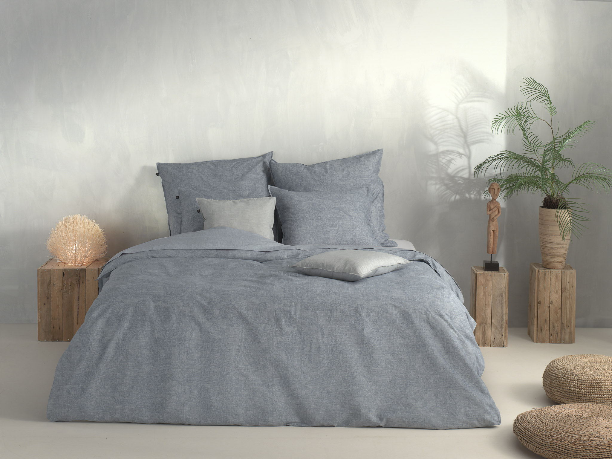 Heckettlane Bettwäsche ca. 135x200cm in Farbe Denim