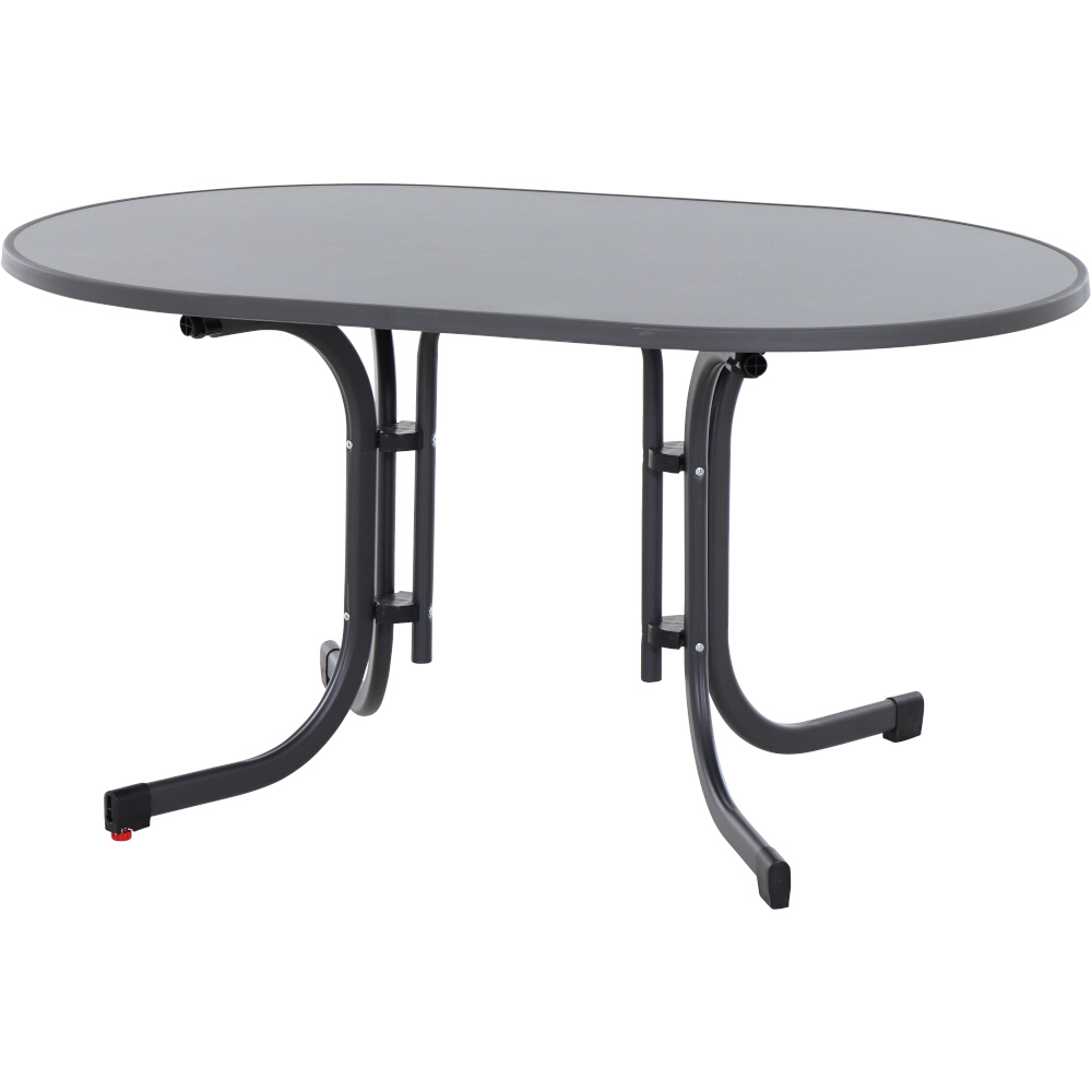 Gautzsch Klapptisch PACO ca. 140x90cm in Melamin schiefer antik/Stahl anthrazit
