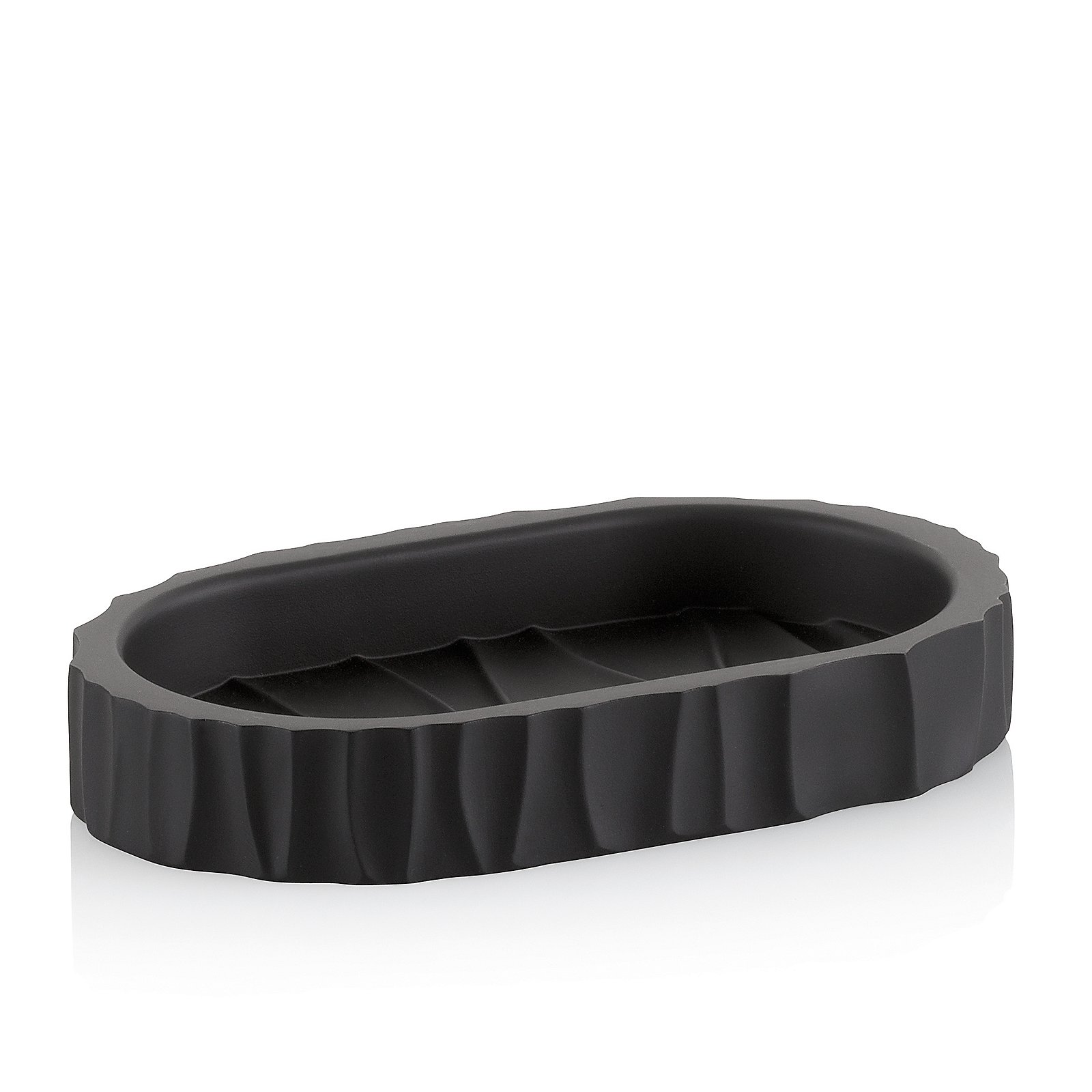 Kela Seifenschale MERIDA in schwarz