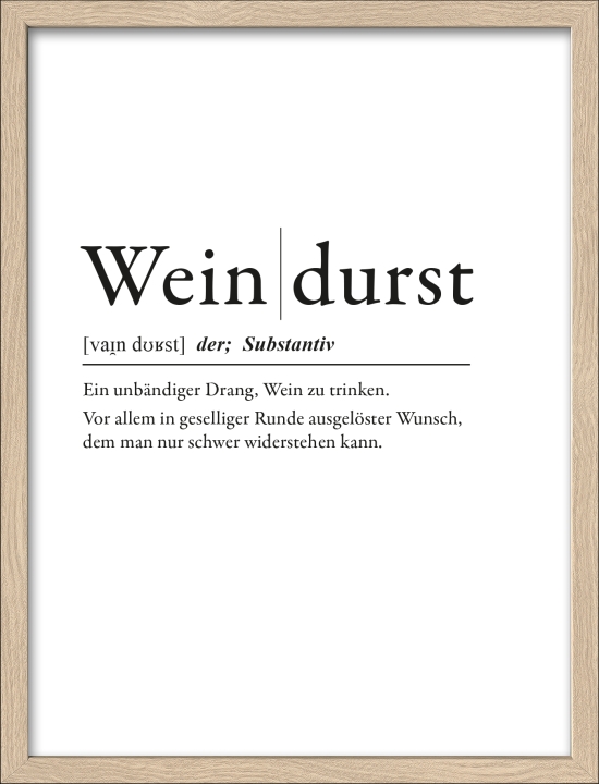 ProArt Framed-Art Slim Scandic 33x43cm Weindurst, Seite, Text, Werbung, Plakat