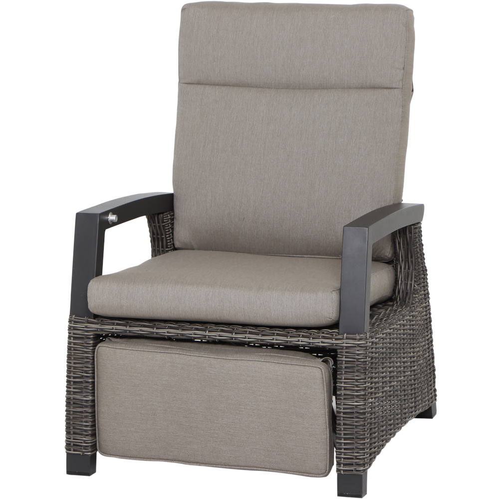Relaxsessel CORIDO  ca.73x87x103 cm  in Geflecht charcoal-grey, Moebel, Stuhl, Sessel