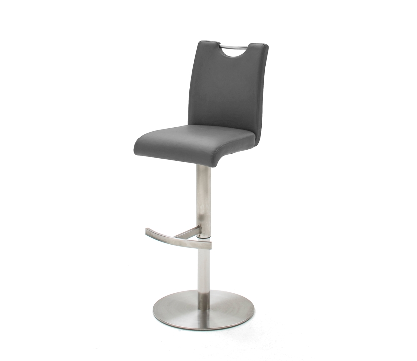 MCA Furniture Barhocker Alesi ca. 42x91x51cm in grau