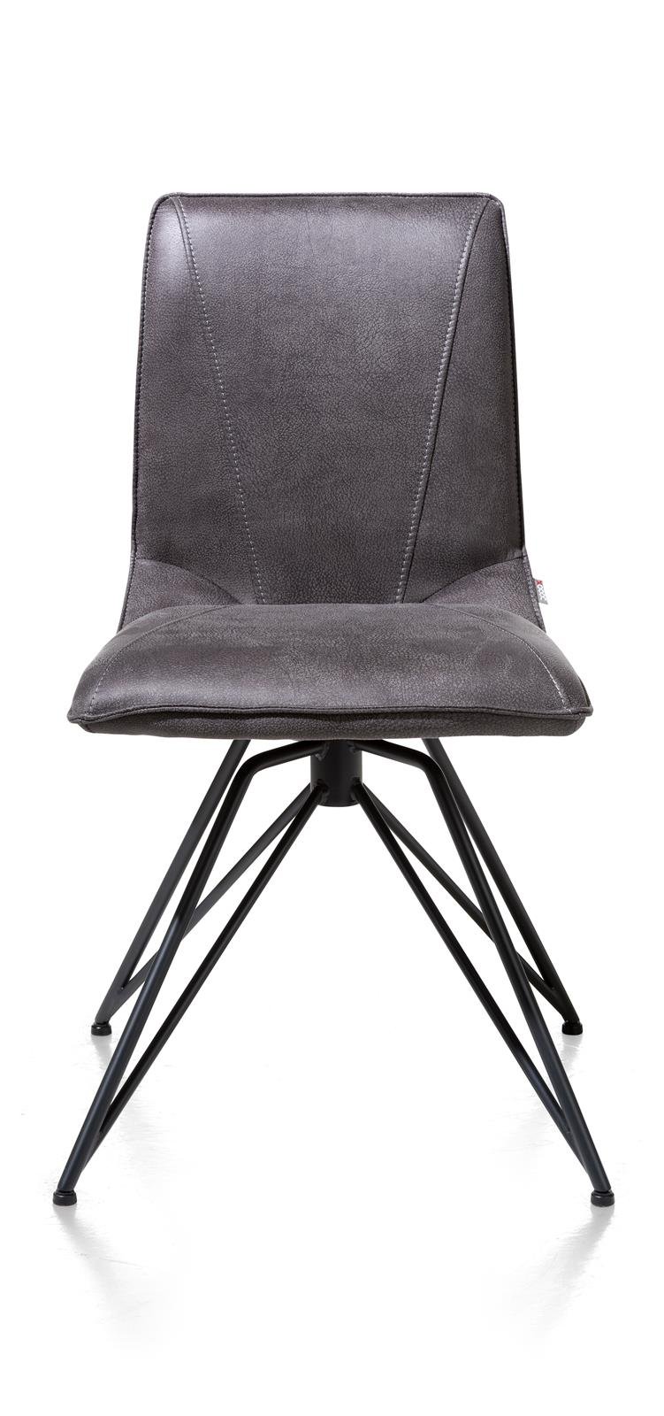 XOOON Stuhl Mac in Stoff off-black