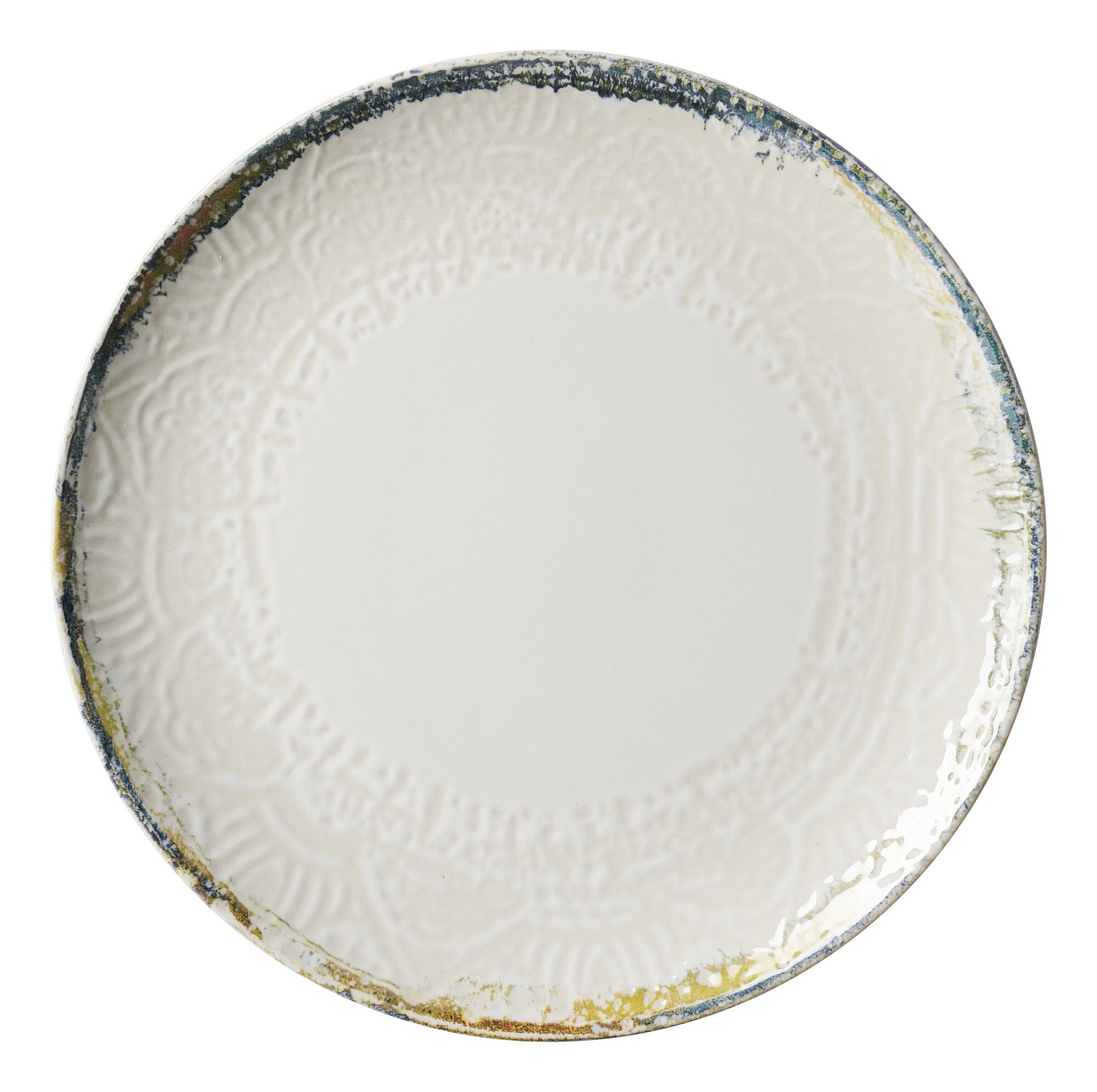 Ritzenhoff & Breker Speiseteller ALFONSO 26cm aus Steinzeug beigeöbunt, Porzellan, Töpferei, Teller, Mahlzeit, Untertasse