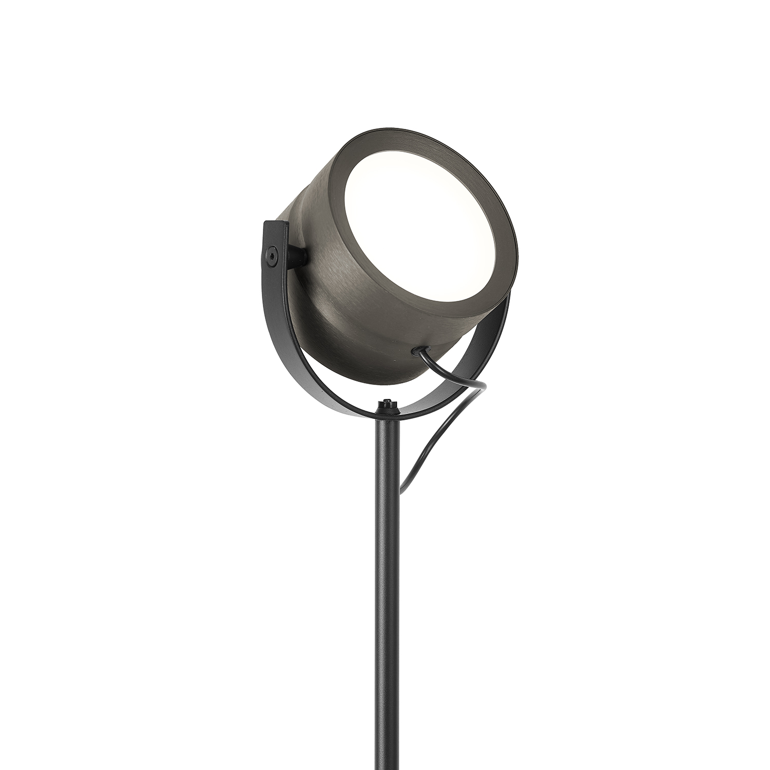 B-Leuchten LED-Stehleuchte  Durchmesser ca. 24cm, Höhe ca. 155cm in Bronze eloxiert, Beleuchtung, Spotlight, Lampe