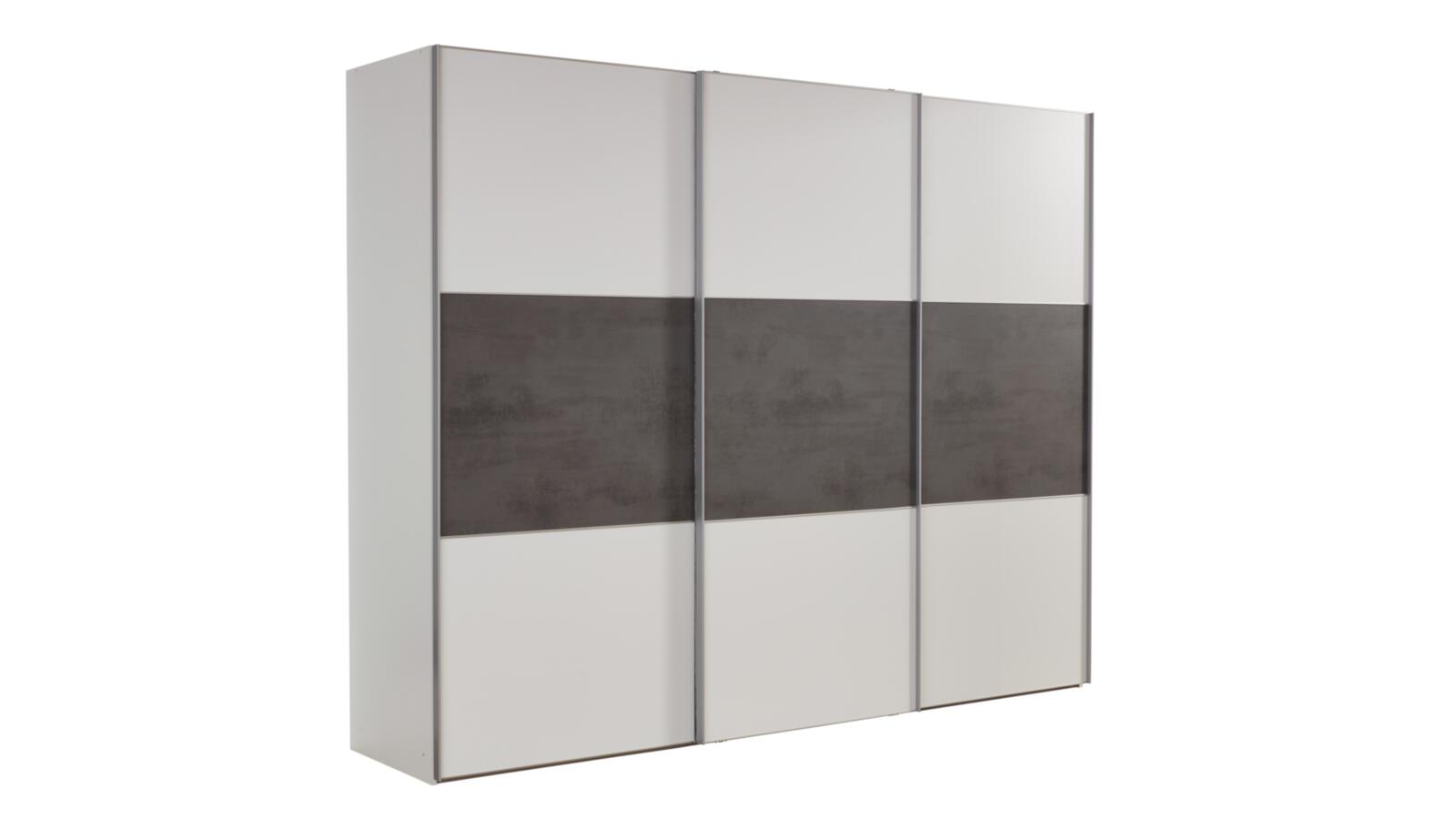 Staud Schwebetürenschrank 3-trg.  in Farbe Korpus Dekor weiß IN96719696, Wandschrank, Mobiliar, Garderobe, Schrank, Briefkasten