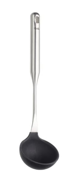 Fissler Schöpflöffel mit Silikon ESSENTIAL, Besteck, Löffel, Küchenutensilien, Schöpfkelle, Rauchrohr