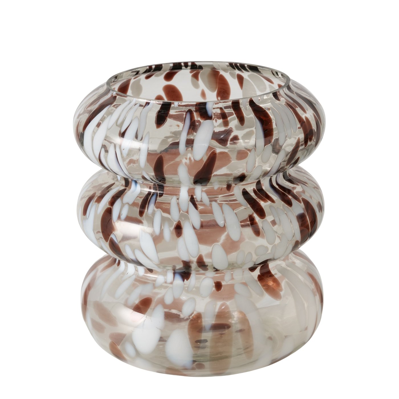 Boltze Vase Tocka in Farbe Glas durchgefärbt Farbmix