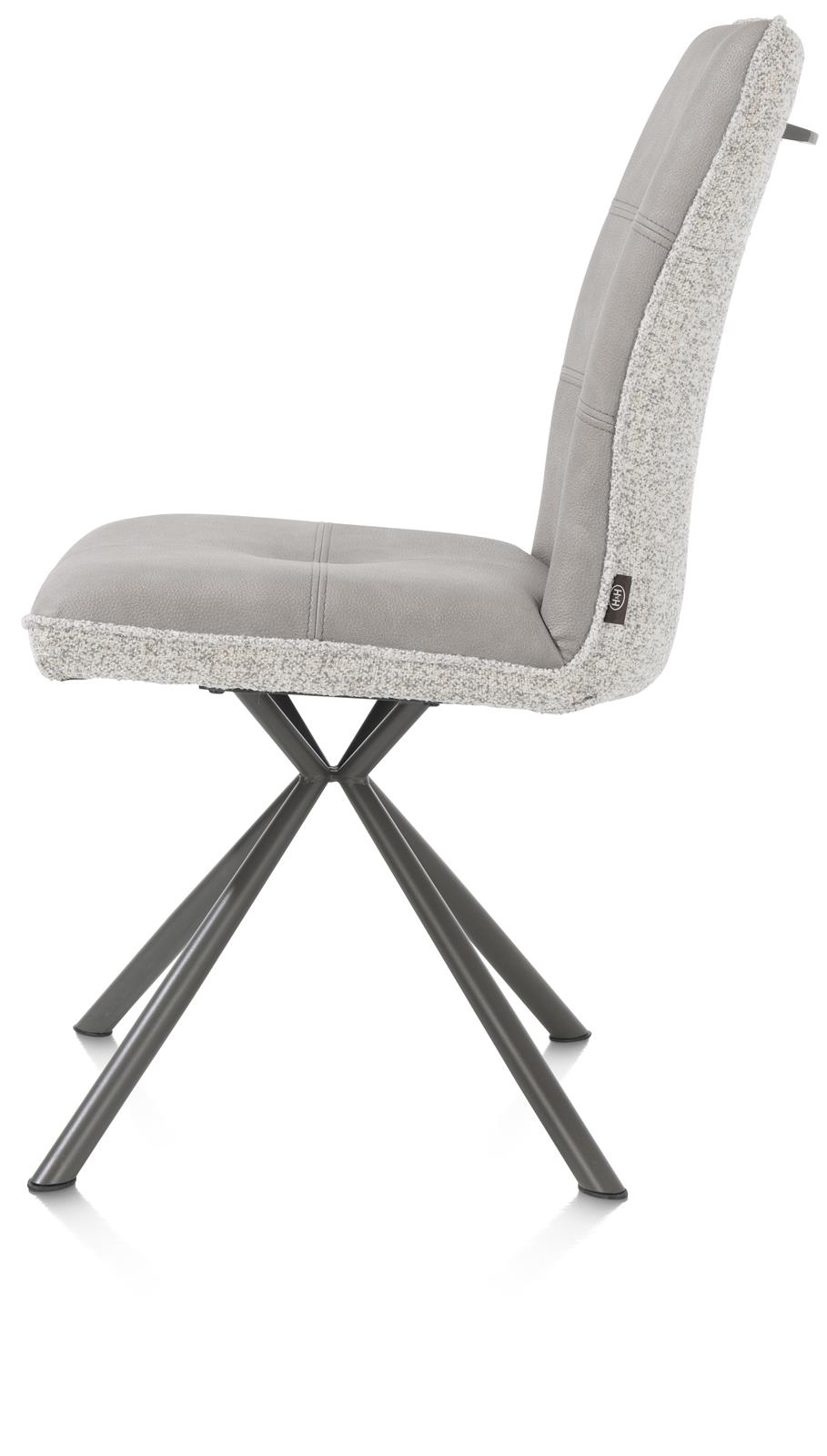 Henders & Hazel Stuhl MILVA ca. B49 H95 T63 cm in Stoff Pala/Luton grau
