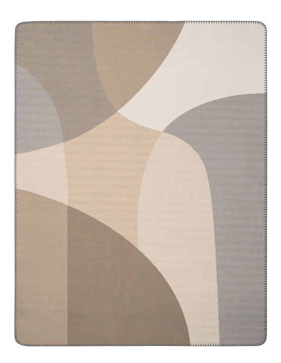 Biederlack Decke ca. 150x200cm in Farbe Lava Light