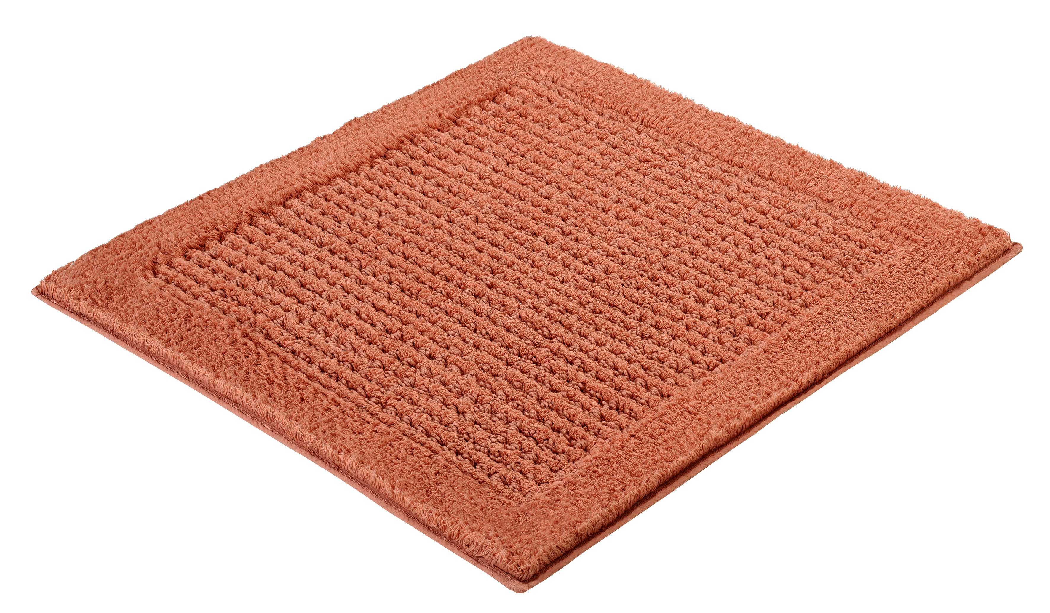 Kleine Wolke Badteppich NET ca. 60x60cm in Farbe Terracotta
