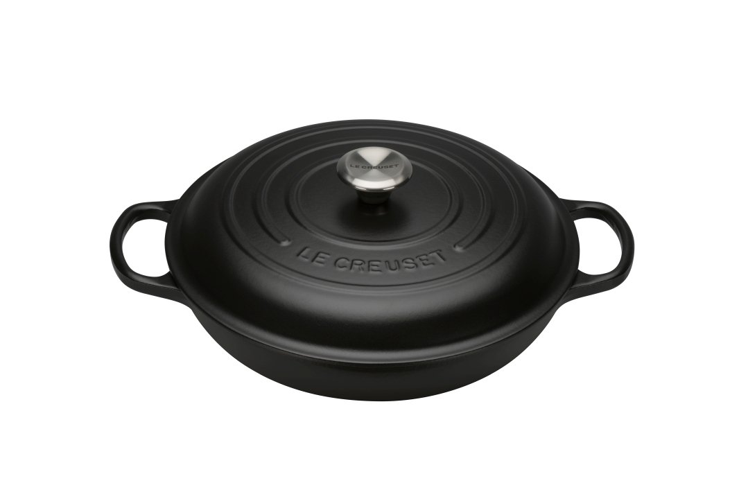 Le Creuset Gourmet-Profitopf Ø ca. 30cm Schwarz / innen creme