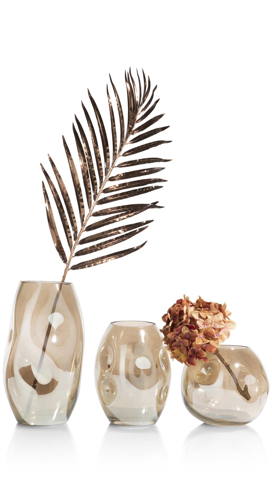Coco Maison Vase Don H19cm - grau 48208-GRY