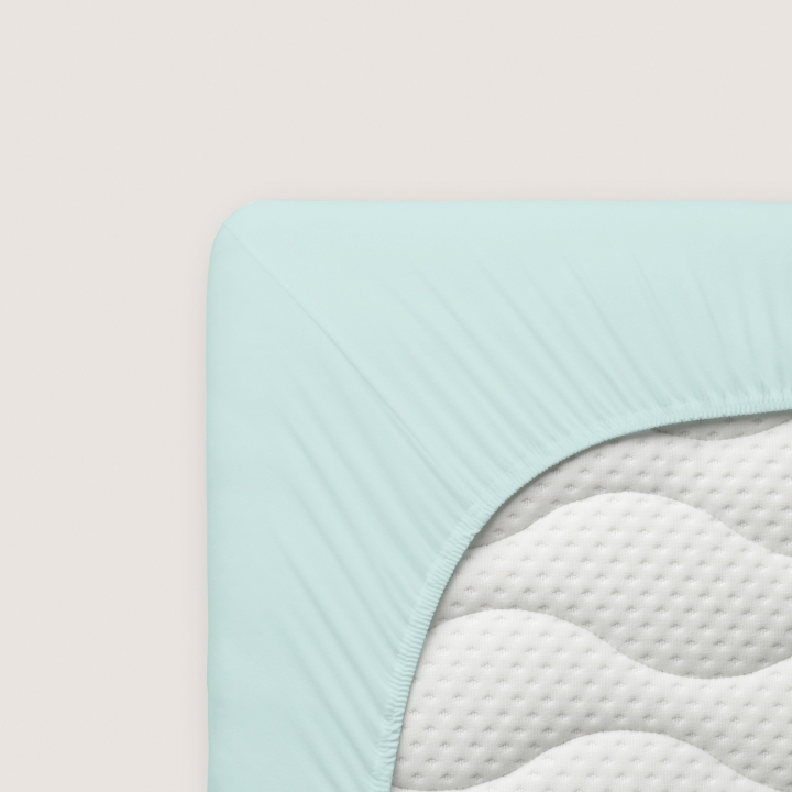 Schlafgut Casual Spannbettlaken ca. 140x200-160x200cm in Farbe Petrol Light