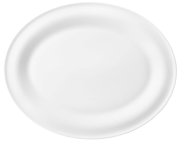 Seltmann Weiden Servierplatte oval 35x28 cm Beat 3 weiß