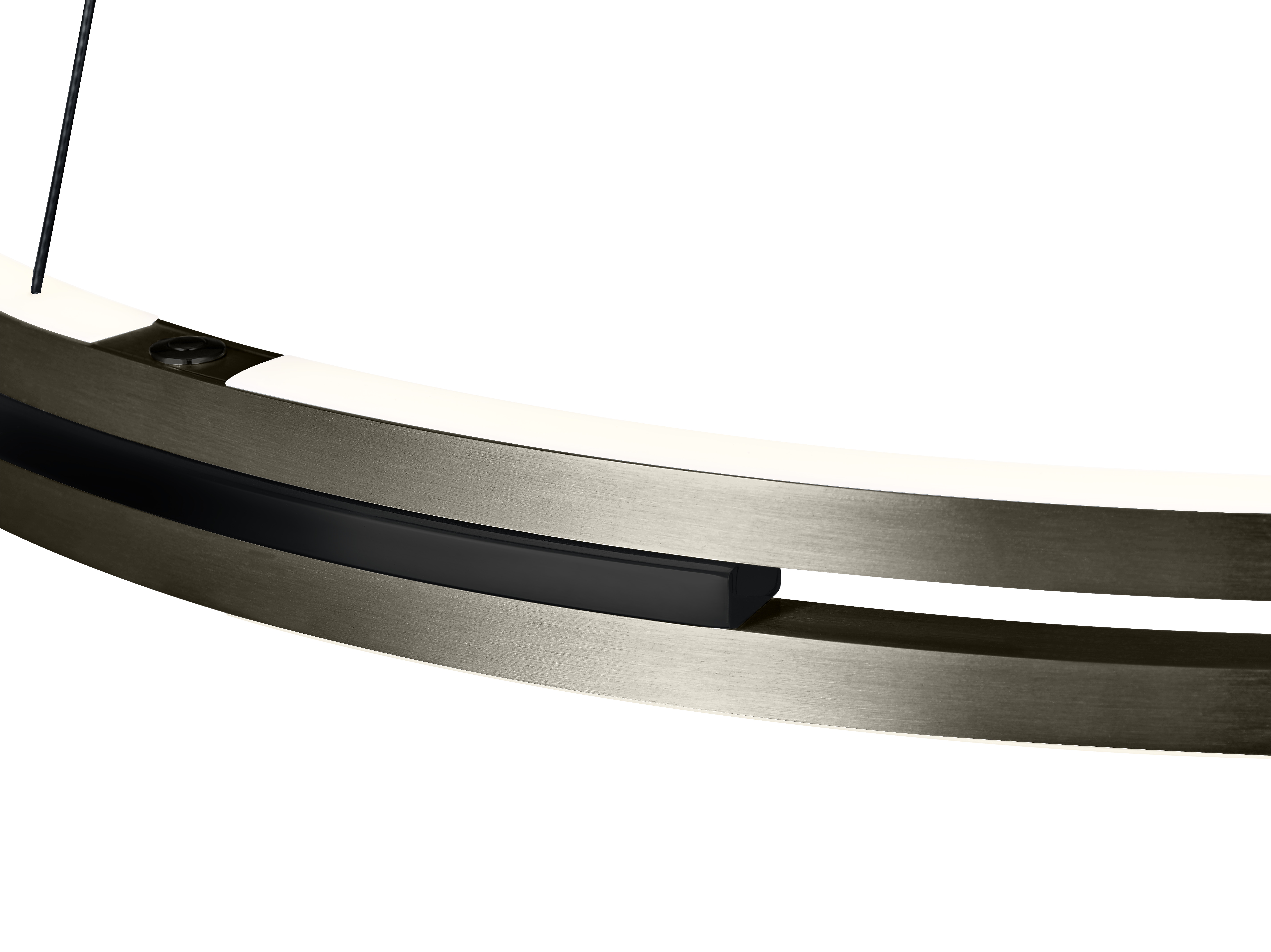 B-Leuchten LED-Pendelleuchte  Durchmesser ca. 60cm, Höhe ca. 180cm in Bronze eloxiert, Moebel, Tabelle, Empfang, Schwert, Schreibtisch an der Rezeption