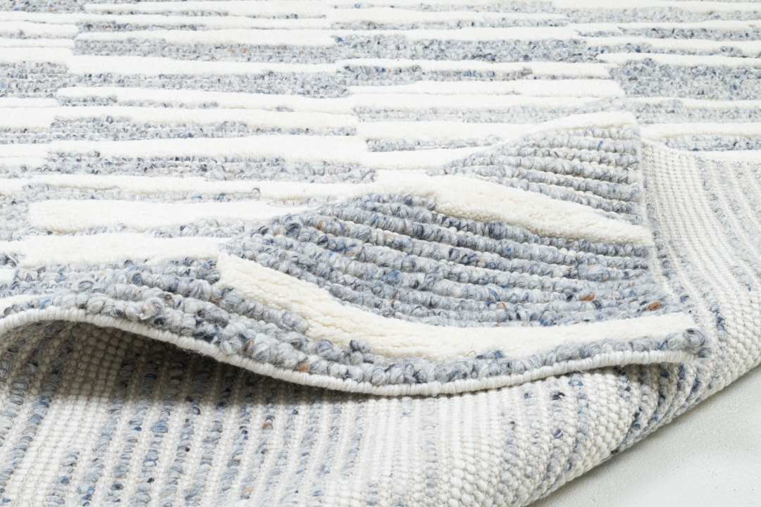 Theo Keller Handwebteppich Caspian ca. 170x240cm in Farbe Blue Multi