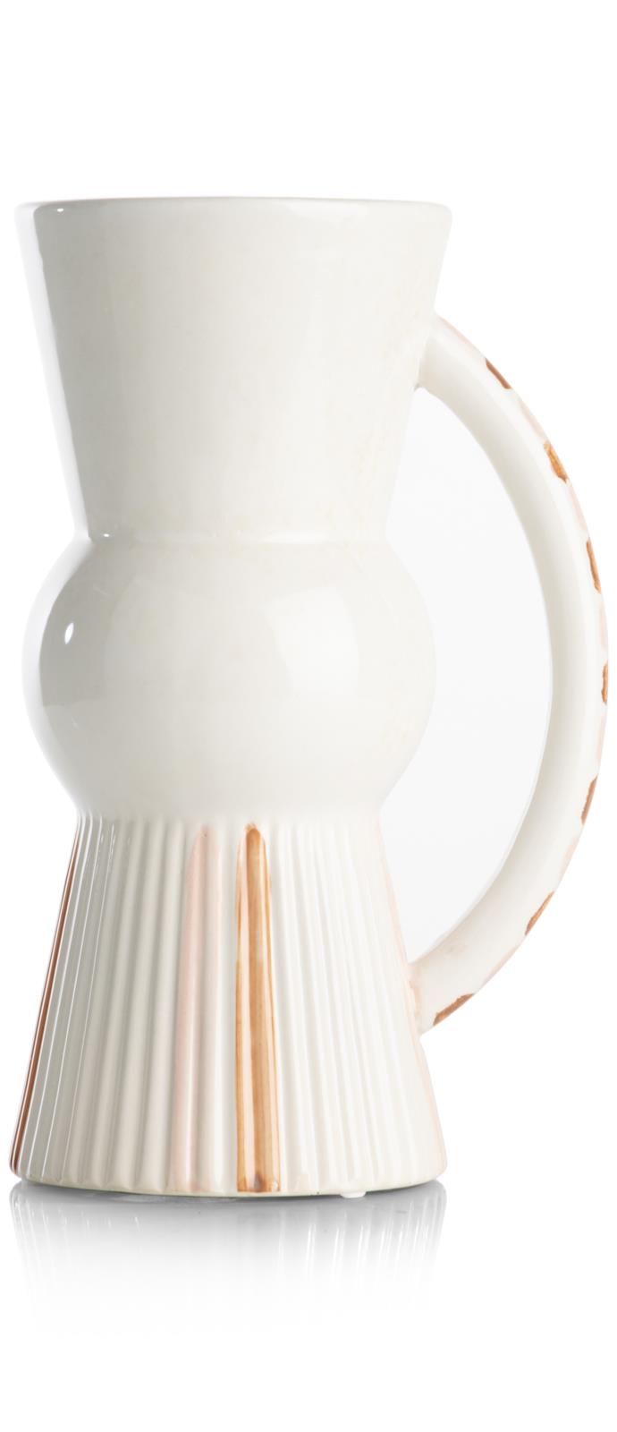 Coco Maison Vase NORA ca. B12 H26 T16 cm in Keramik orange, braun mehrfbg.