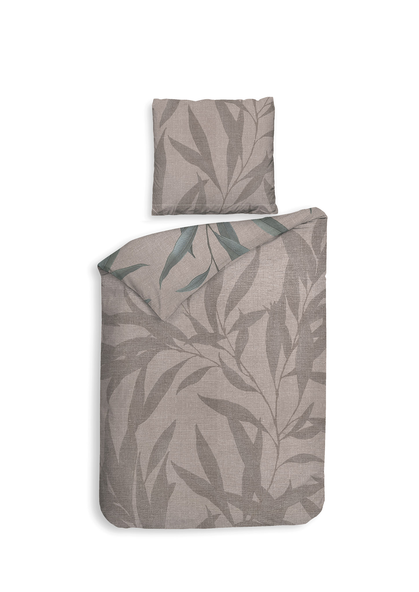 Heckettlane Bettwäsche ca. 155x220cm in Farbe Taupe