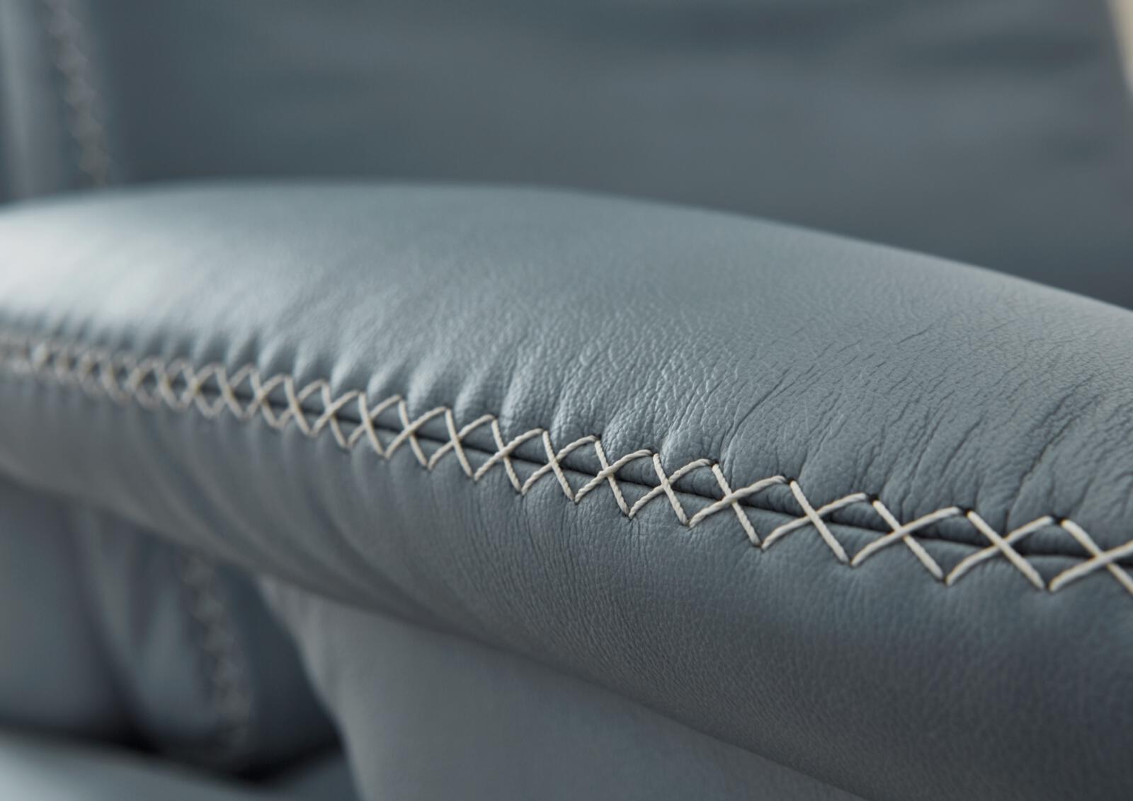 Modulmaster Polstereckgarnitur MM-PN1037  ca. 271x235cm in Leder Vivre steel, Kissen, Dekoration für Zuhause