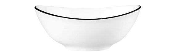 Seltmann Weiden Suppenschale oval 5238  16 cm Modern Life 10826 Black Line