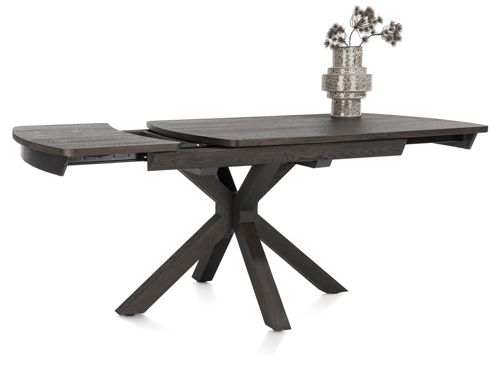 Henders & Hazel Ausziehtisch  NYON ca. B100 H77 T140 cm in Eiche furniert Basalt