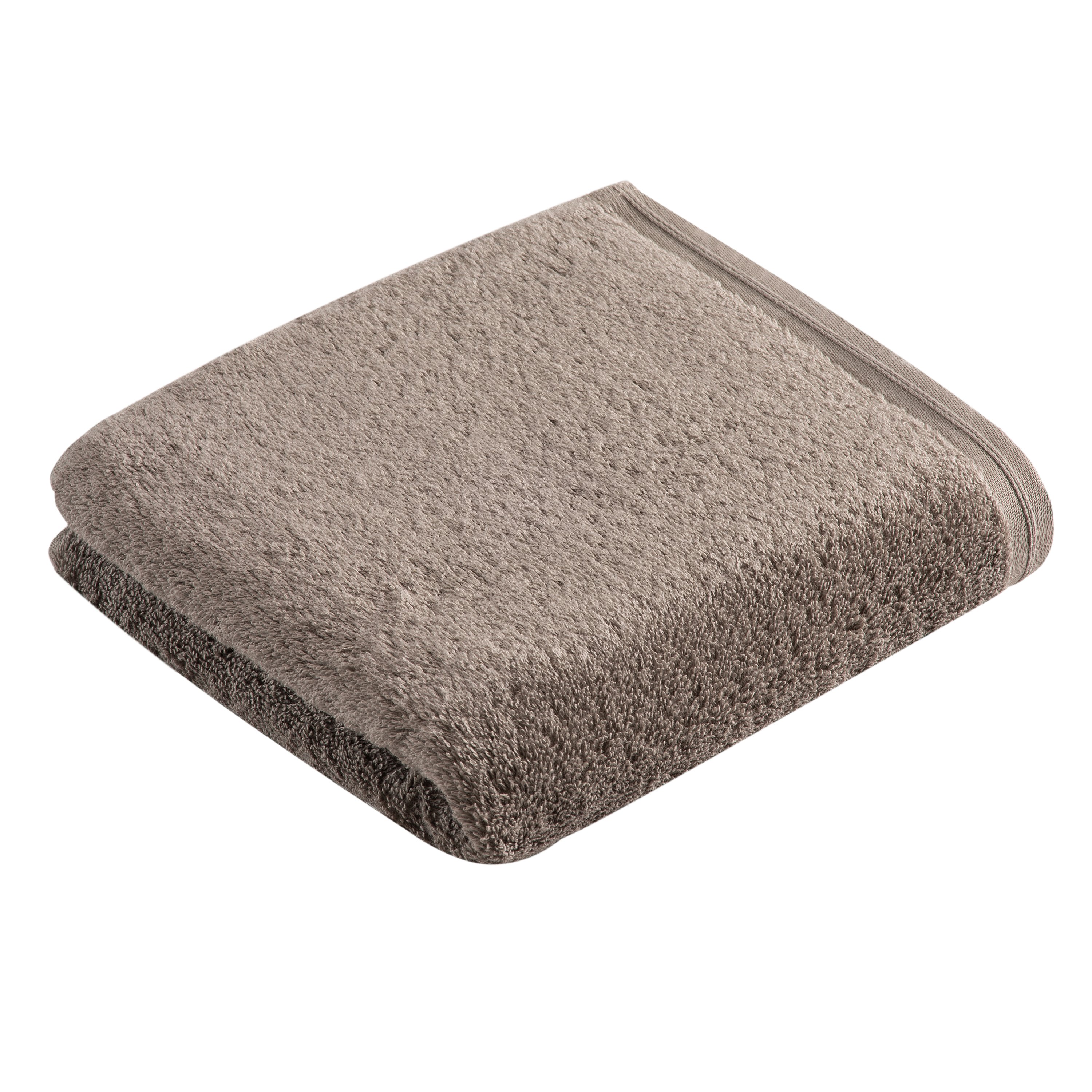 Vossen Handtuch Vegan Life ca. 50x100cm in Farbe pepplestone