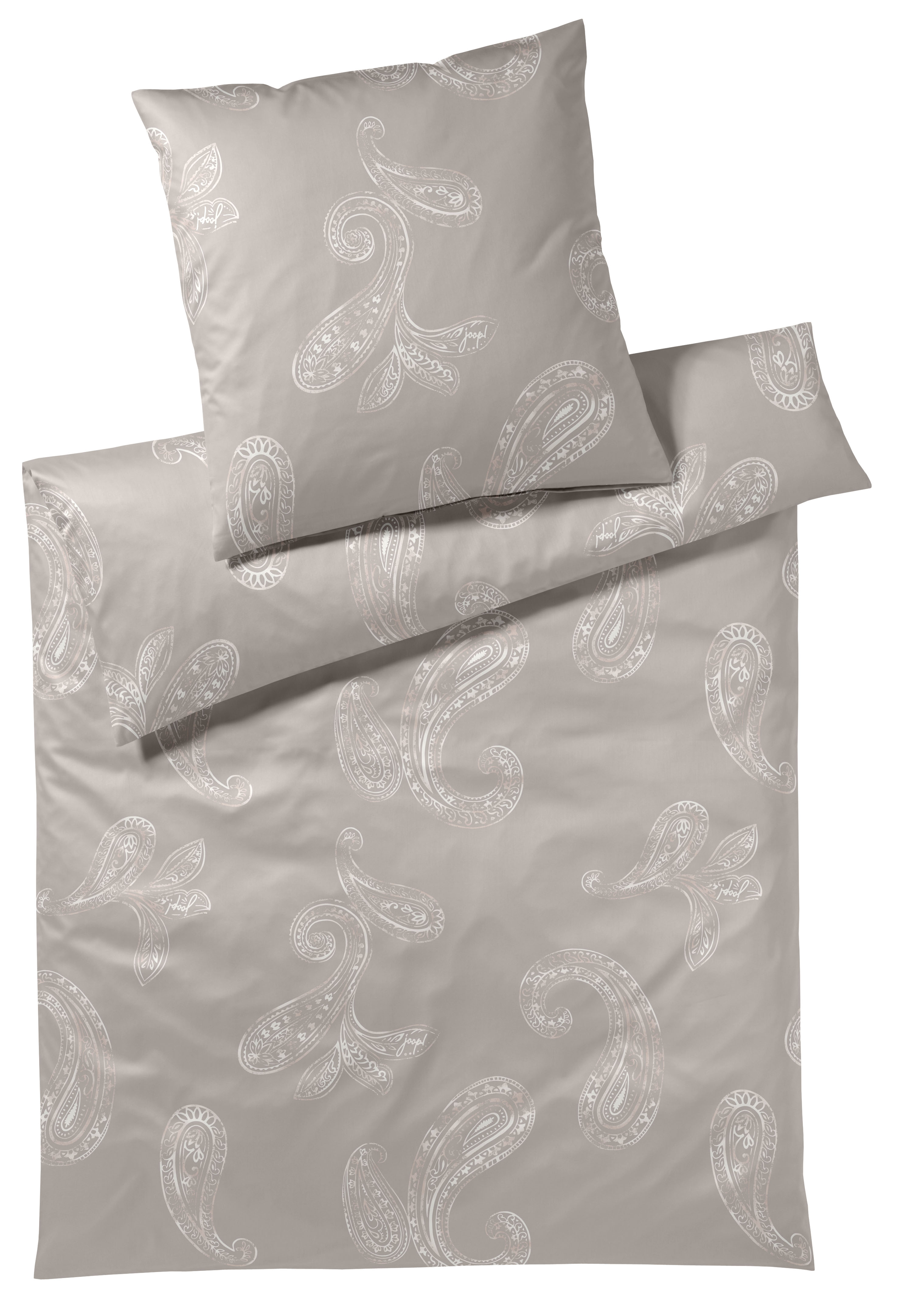 Elegante Bettwäsche Joop! 135x200 cm PAISLEY 135x200 cm in Paisley  grau, Kissen, Dekoration für Zuhause, Muster