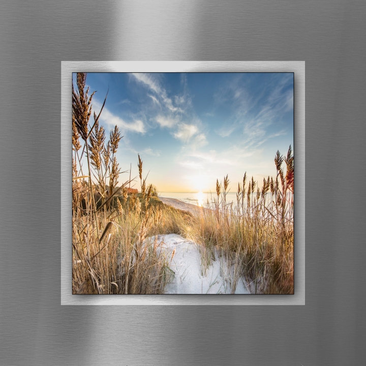 ProArt Double-Alu -Acryl bedruckt mit Aufsatz aus Acryl 50x50cm Wilder Strand III